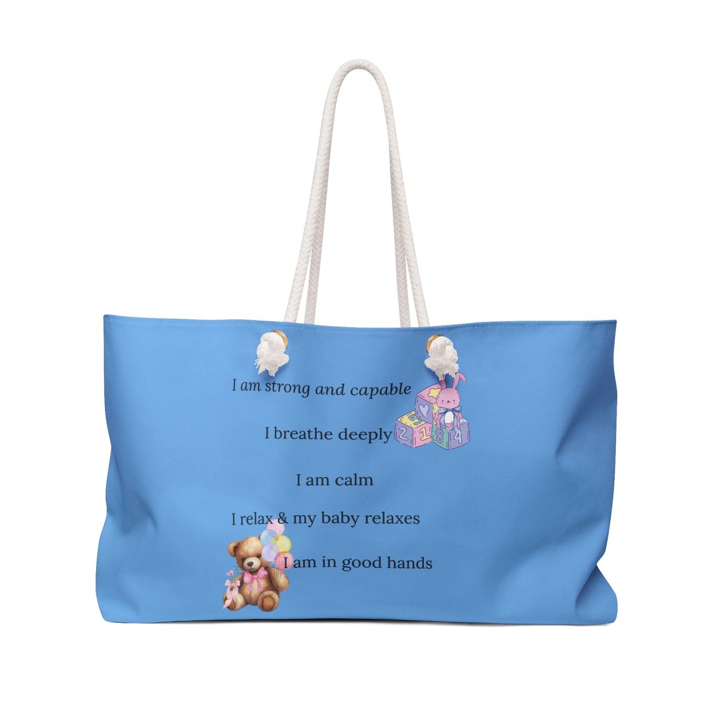 Eden's Fold "Mommy Strong and Capable" Weekender Bag