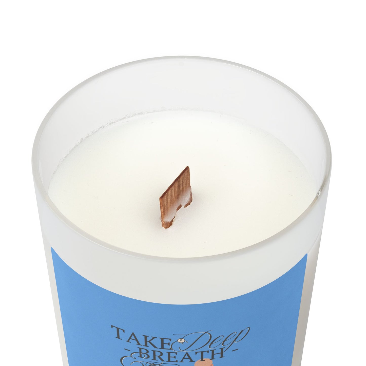 Eden's Fold "Breath Again" Frosted Glass Candle, 11oz