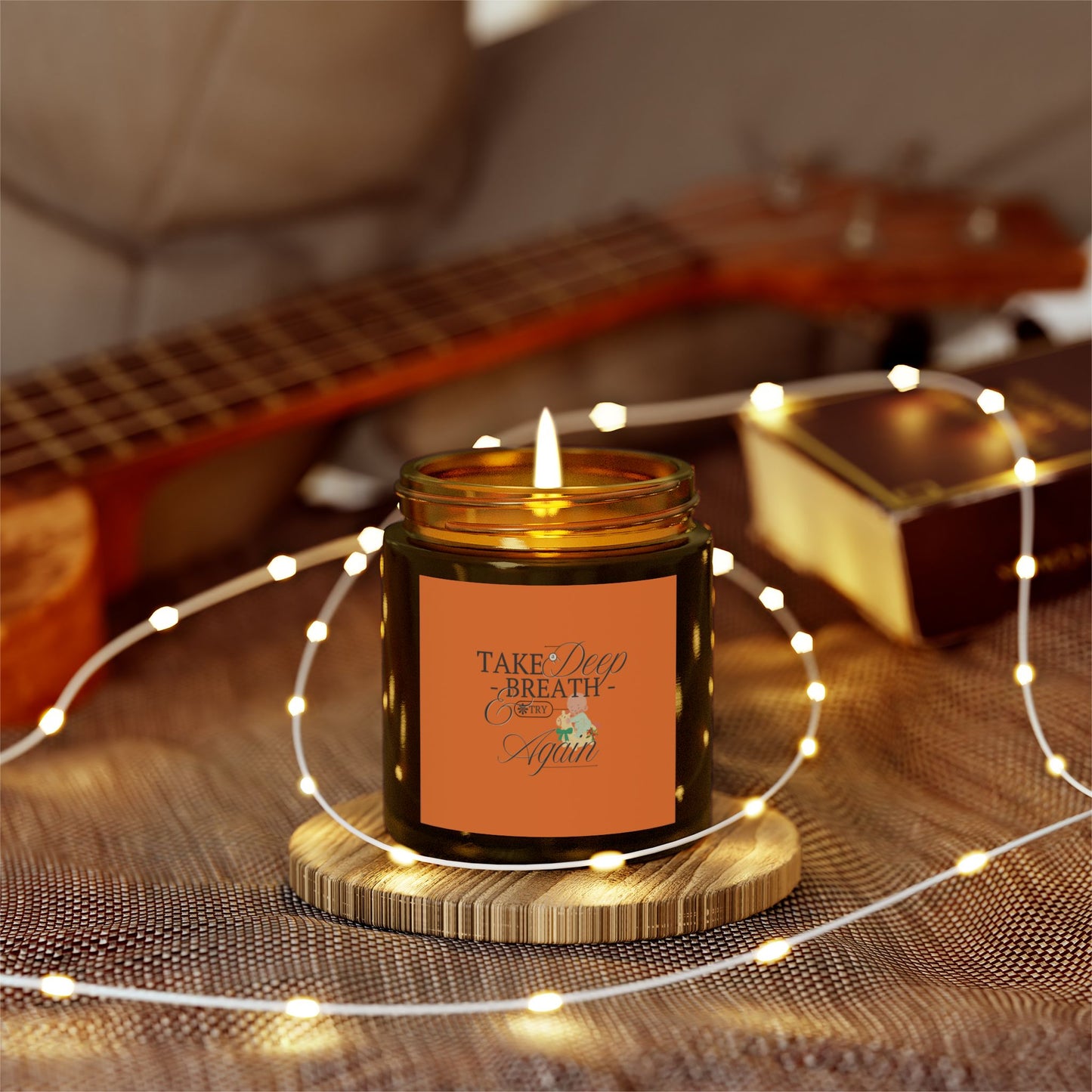 Eden's Fold "Breath Again" Scented Candles, Coconut Apricot Wax (4oz, 9oz)