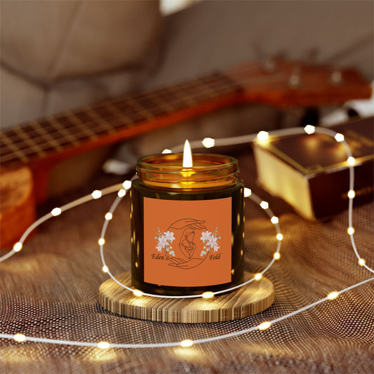 Eden's Fold Scented Candles, Coconut Apricot Wax (4oz)