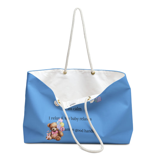 Eden's Fold "Mommy Strong and Capable" Weekender Bag