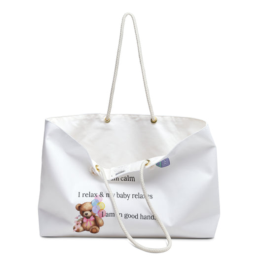 Eden's Fold "Mommy Strong and Capable" Weekender Bag