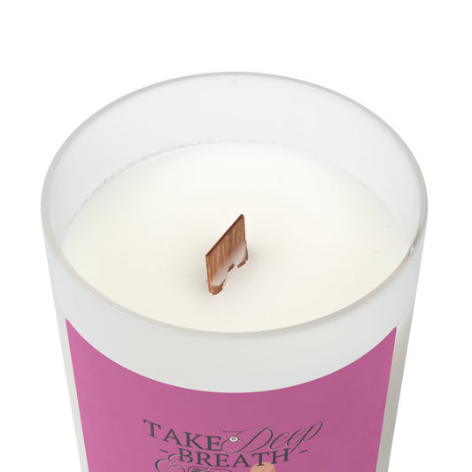Eden's Fold "Breath Again" Frosted Glass Candle, 11oz