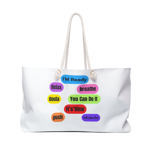 Eden's Fold "Mommy and Birthworker" Weekender Bag