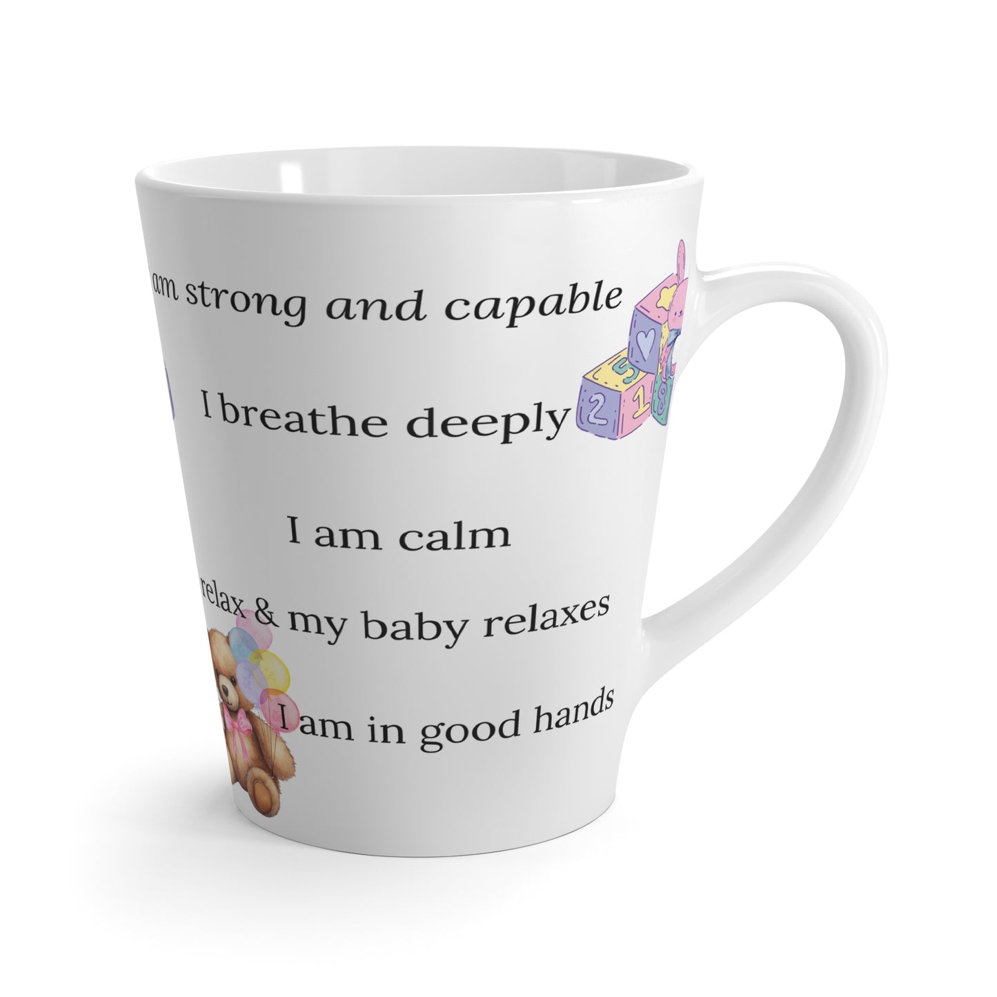 Eden's Fold "I Am Strong" Latte Mug