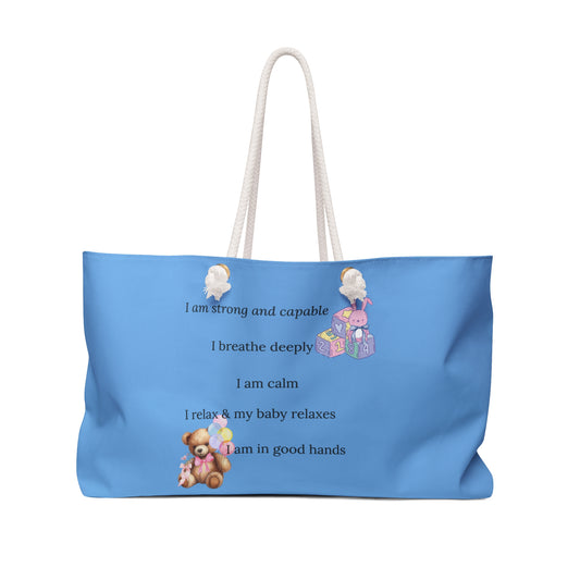 Eden's Fold "Mommy Strong and Capable" Weekender Bag
