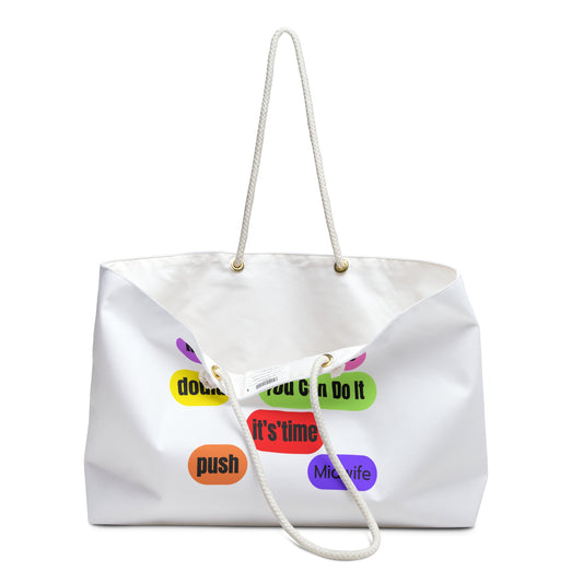 Eden's Fold "Mommy and Birthworker" Weekender Bag