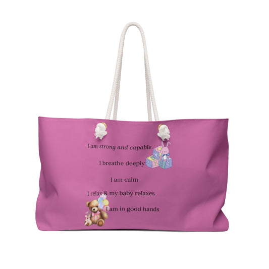 Eden's Fold "Mommy Strong and Capable Weekender Bag
