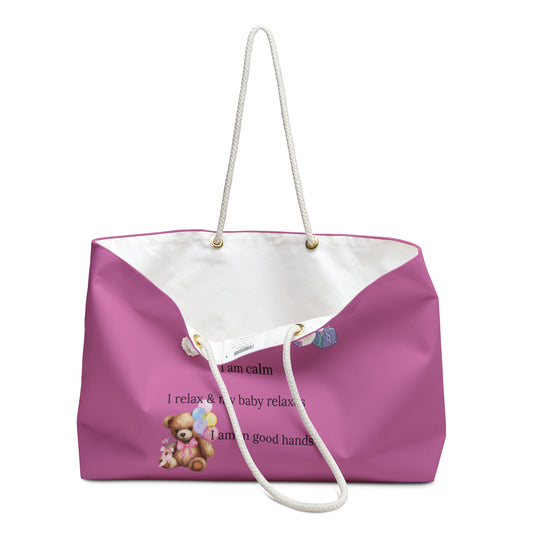 Eden's Fold "Mommy Strong and Capable Weekender Bag