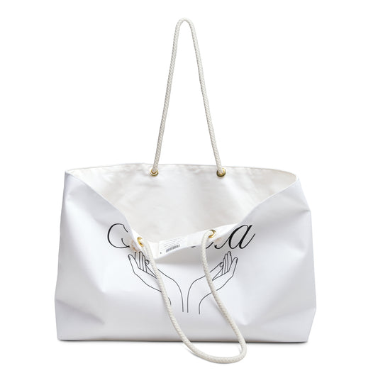 Eden's Fold's "Doula Supporting Hand" Weekender Bag