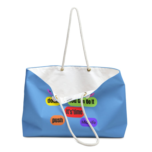 Eden's Fold "Mommy and Birthworker" Weekender Bag