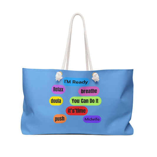 Eden's Fold "Mommy and Birthworker" Weekender Bag