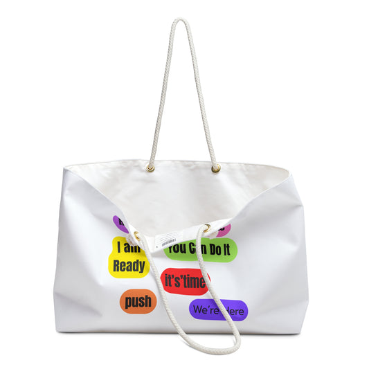 Eden's Fold "I'm A Doula" Weekender Bag