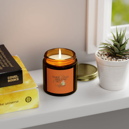 Eden's Fold "Breath Again" Scented Candles, Coconut Apricot Wax (4oz, 9oz)
